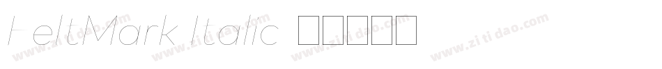 FeltMark Italic字体转换